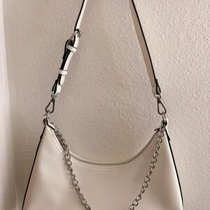 White Aldo Shoulder Bag *discoloration shown in photos*